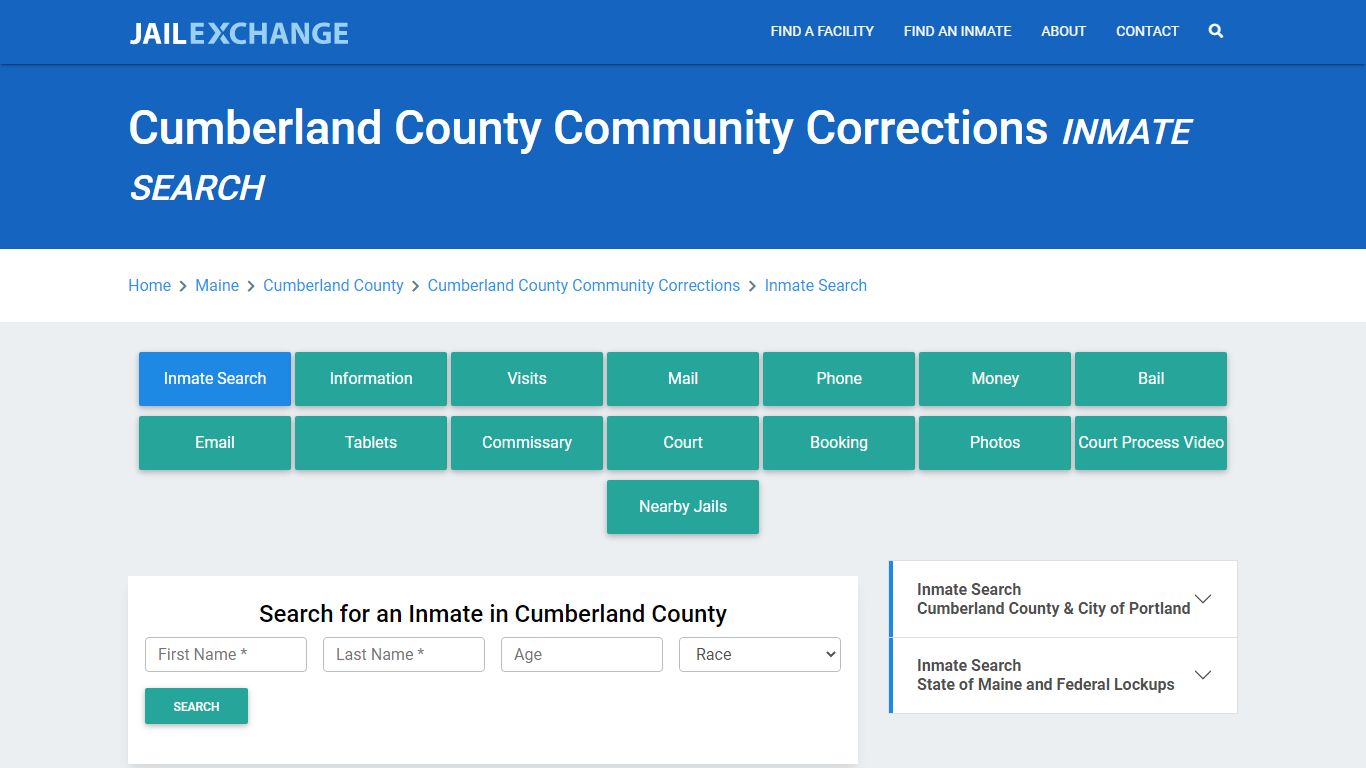 Cumberland County Community Corrections Inmate Search