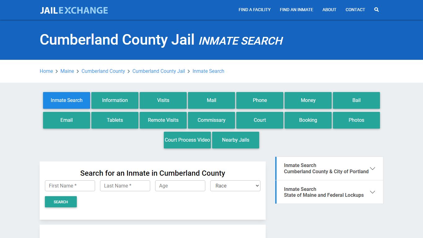 Cumberland County Jail, ME Inmate Search: Roster & Mugshots